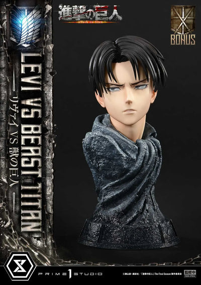 Levi versus Beast Titan (Bonus Version) TV animation Attack on Titan – Prime1Studio – ActionFigure Brasil
