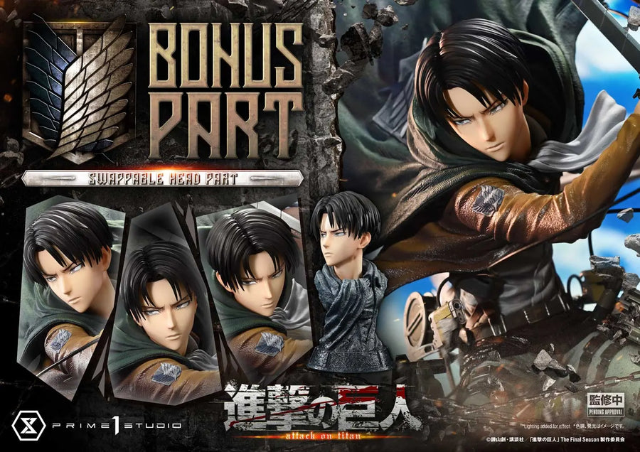 Levi versus Beast Titan (Bonus Version) TV animation Attack on Titan – Prime1Studio – ActionFigure Brasil