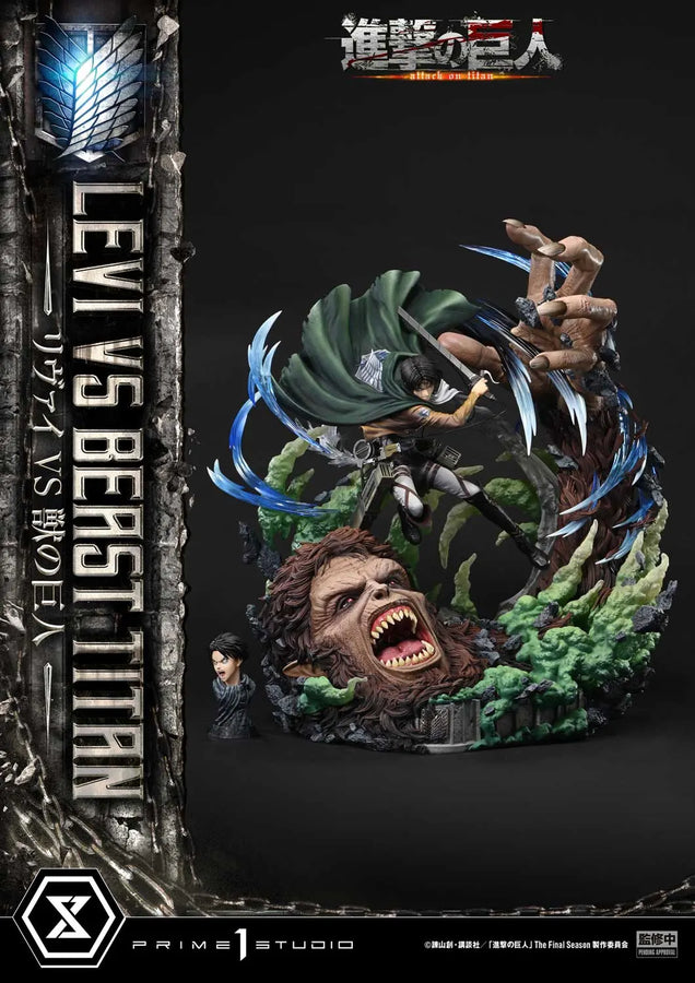 Levi versus Beast Titan (Bonus Version) TV animation Attack on Titan – Prime1Studio – ActionFigure Brasil