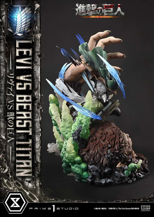 Levi versus Beast Titan (Bonus Version) TV animation Attack on Titan – Prime1Studio – ActionFigure Brasil