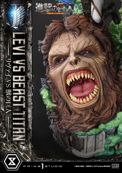 Levi versus Beast Titan (Bonus Version) TV animation Attack on Titan – Prime1Studio – ActionFigure Brasil