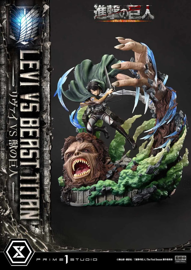 Levi vs. Beast Titan (Bonus Version) - LIMITED EDITION: TBD – Prime 1 Studio – ActionFigure Brasil