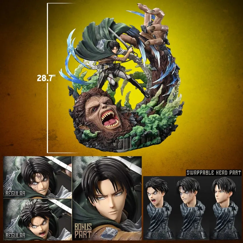 Levi vs. Beast Titan (Bonus Version) - LIMITED EDITION: TBD – Prime 1 Studio – ActionFigure Brasil