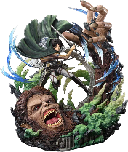 Levi vs. Beast Titan (Bonus Version) - LIMITED EDITION: TBD – Prime 1 Studio – ActionFigure Brasil