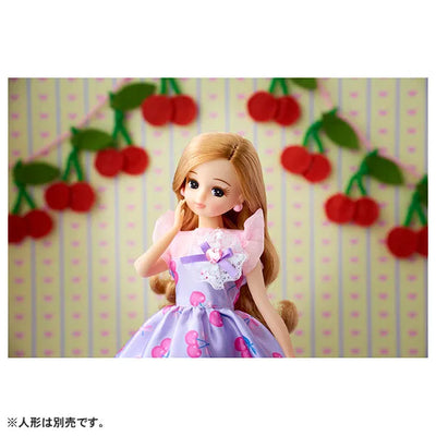 Licca-chan - Doll Clothes - LW-03 - Sweet Cherry (Takara Tomy)ㅤ – Takara Tomy – ActionFigureBrasil — ângulo diferente