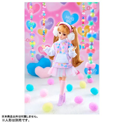 Licca-chan - Doll Clothes - LW-16 - Mokomoko Girly Code (Takara Tomy)ㅤ – Takara Tomy – ActionFigureBrasil