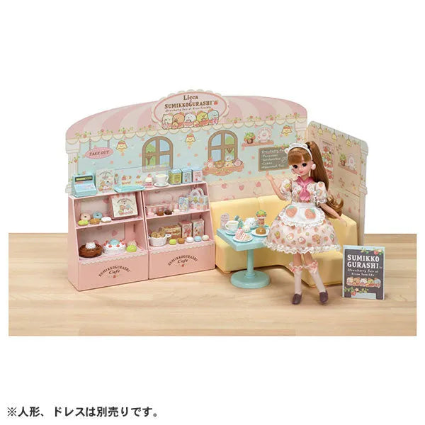 Licca-chan Sumikko Gurashi Welcome to the Cafe!ㅤ – Takara Tomy – ActionFigureBrasil
