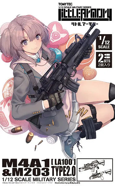 LittleArmory [LA100] M4A1 & M203 Type 2.0 1/12 Plastic Modelㅤ – Tomytec – ActionFigureBrasil