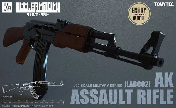 LittleArmory [LABC02] AK Assault Rifle 1/12 Plastic Modelㅤ – Tomytec – ActionFigureBrasil