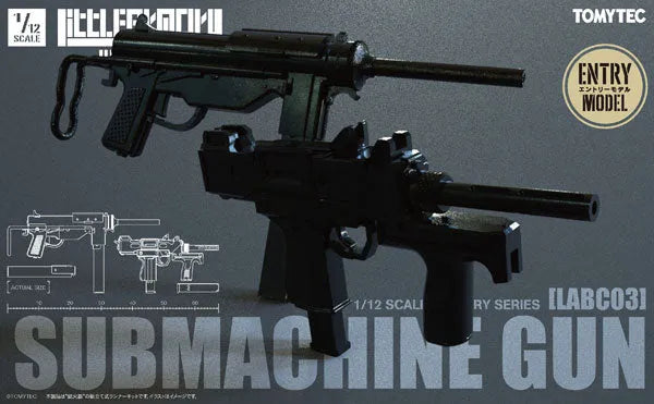 LittleArmory [LABC03] Submachine Gun 1/12 Plastic Modelㅤ – Tomytec – ActionFigureBrasil
