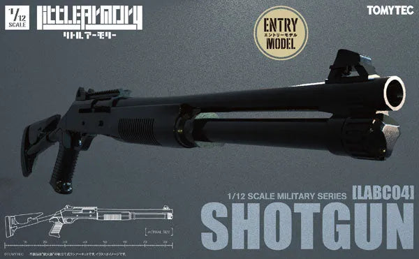 LittleArmory [LABC04] Shotgun 1/12 Plastic Modelㅤ – Tomytec – ActionFigureBrasil