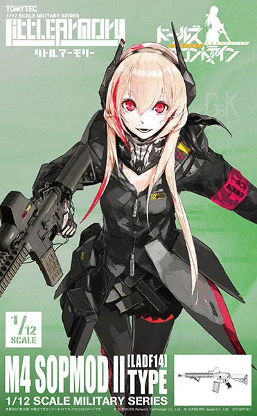 LittleArmory [LADF14] Girls' Frontline M4 SOPMODII Type 1/12 Plastic Modelㅤ – Tomytec – ActionFigureBrasil — close