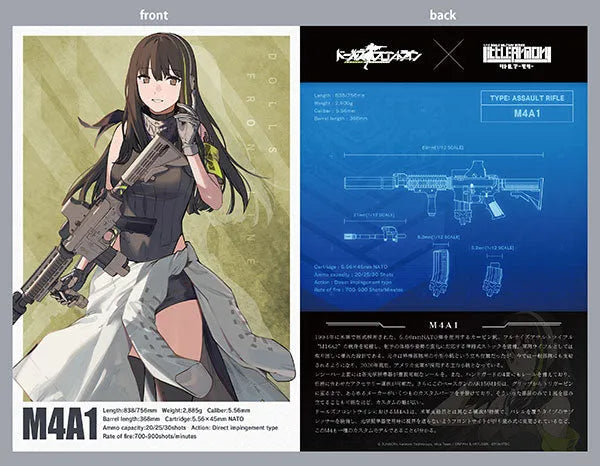 LittleArmory [LADF21] Anime: Girls' Frontline M4A1 Type 1/12 Plastic Modelㅤ – Tomytec – ActionFigureBrasil