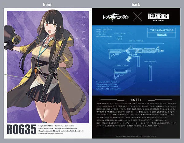 LittleArmory [LADF25] Anime: Girls' Frontline RO635 Type 1/12 Plastic Modelㅤ – Tomytec – ActionFigureBrasil