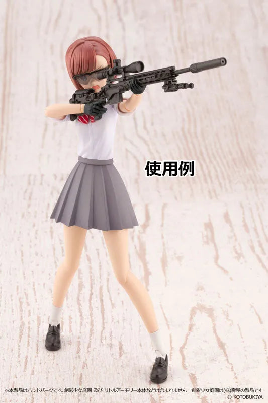LittleArmory [LAOP08] Sousai Shojo Teien Tactical Glove (Black) Plastic Modelㅤ – Tomytec – ActionFigureBrasil