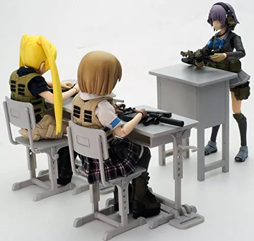 LittleArmory <LD011> Shitei Bouei School Desk Grease Gun Setㅤ – Tomytec – ActionFigureBrasil