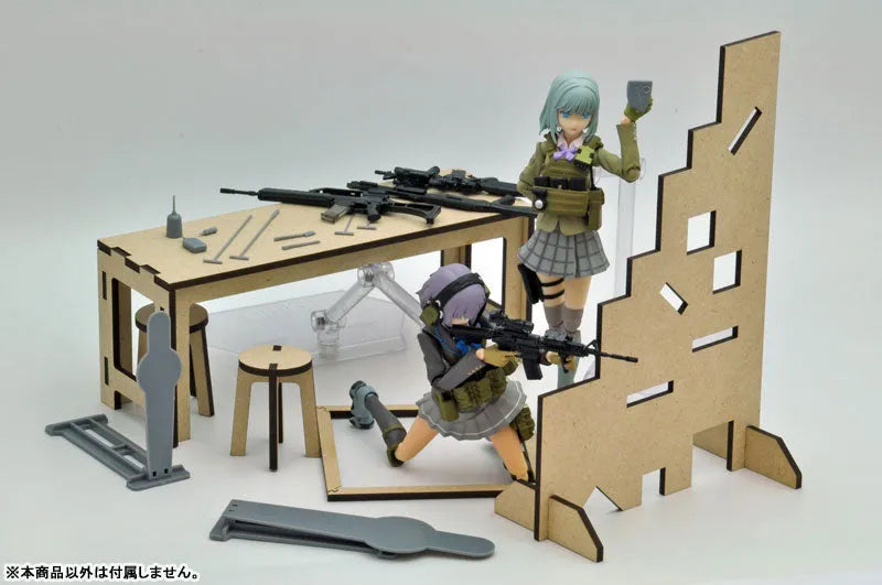 LittleArmory [LD015] Shooting Range B 1/12 Plastic Modelㅤ – Tomytec – ActionFigureBrasil