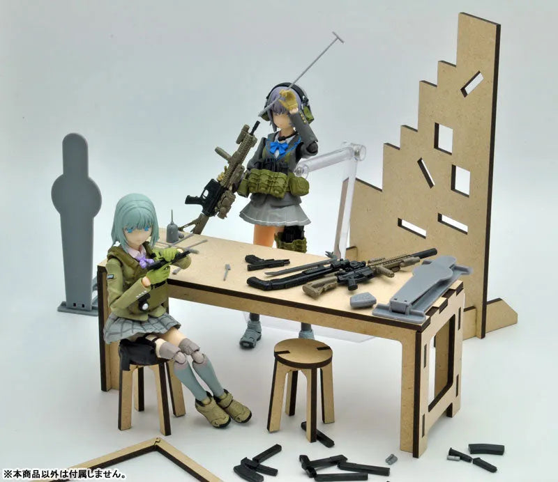LittleArmory [LD015] Shooting Range B 1/12 Plastic Modelㅤ – Tomytec – ActionFigureBrasil