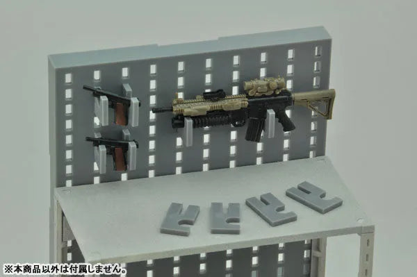 LittleArmory [LD018] Gun Rack D 1/12 Plastic Modelㅤ – Tomytec – ActionFigureBrasil