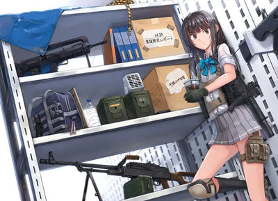 LittleArmory [LD018] Gun Rack D 1/12 Plastic Modelㅤ – Tomytec – ActionFigureBrasil — ambientada
