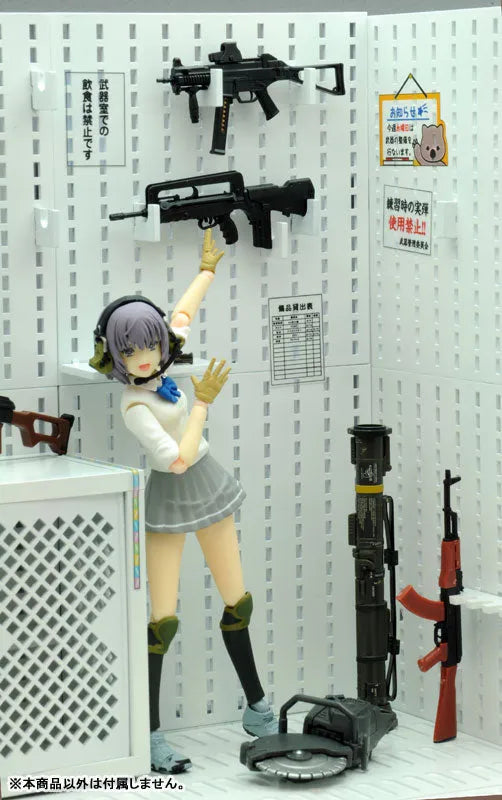 LittleArmory [LD027] Weapon Storeroom A 1/12 Plastic Modelㅤ – Tomytec – ActionFigureBrasil