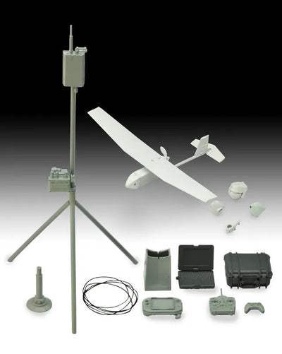 LittleArmory [LD032] UAV Unmanned Aerial Reconnaissance Vehicle & Machine Parts Set 1/12 Plastic Modelㅤ – Tomytec – ActionFigureBrasil
