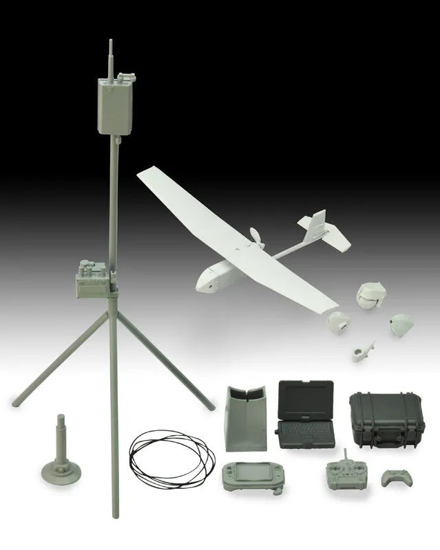 LittleArmory [LD032] UAV Unmanned Aerial Reconnaissance Vehicle & Machine Parts Set 1/12 Plastic Modelㅤ – Tomytec – ActionFigureBrasil