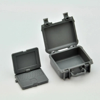 LittleArmory [LD032] UAV Unmanned Aerial Reconnaissance Vehicle & Machine Parts Set 1/12 Plastic Modelㅤ – Tomytec – ActionFigureBrasil — com base expositora