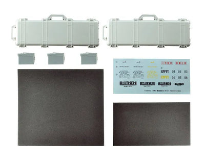 LittleArmory [LD038] Military Hard Case A3 - White x Gray 1/12 Plastic Modelㅤ – Tomytec – ActionFigureBrasil