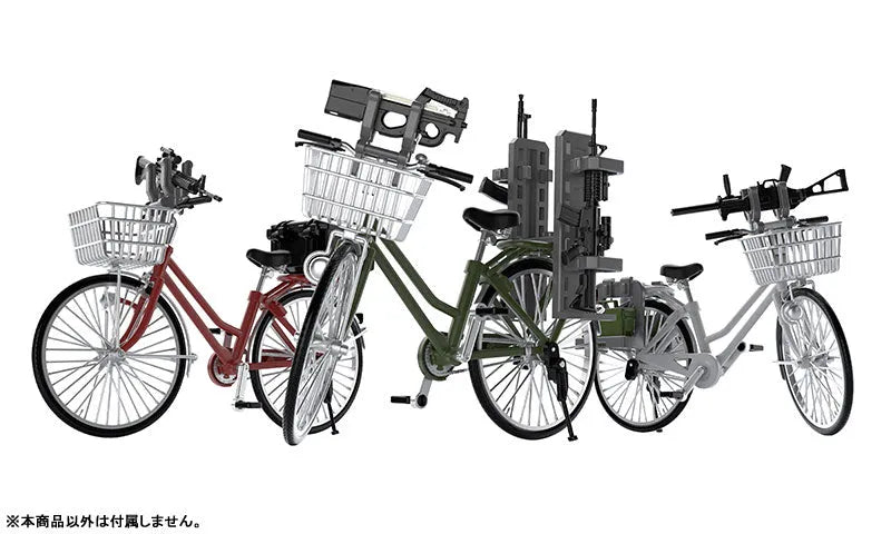 LittleArmory [LM005] School Bike (For Designated Defense School) Maroonㅤ – Tomytec – ActionFigureBrasil