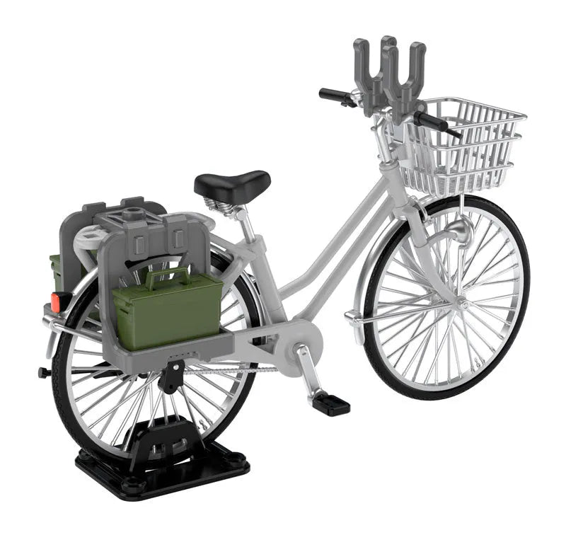 LittleArmory [LM006] School Bike (For Designated Defense School) Silverㅤ – Tomytec – ActionFigureBrasil