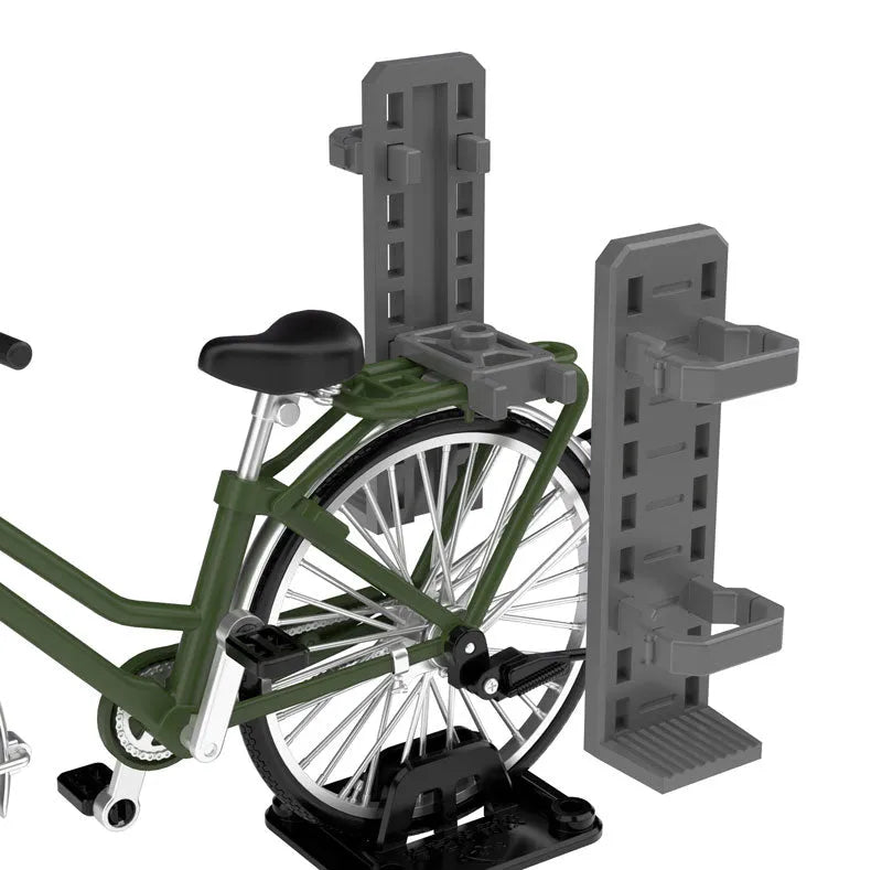 LittleArmory [LM007] School Bike (For Designated Defense School) Olive Drabㅤ – Tomytec – ActionFigureBrasil