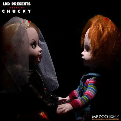 Living Dead Dolls / Child's Play Bride of Chucky: Chucky & Tiffany 2 Figures Setㅤ – Mezco – ActionFigureBrasil — close