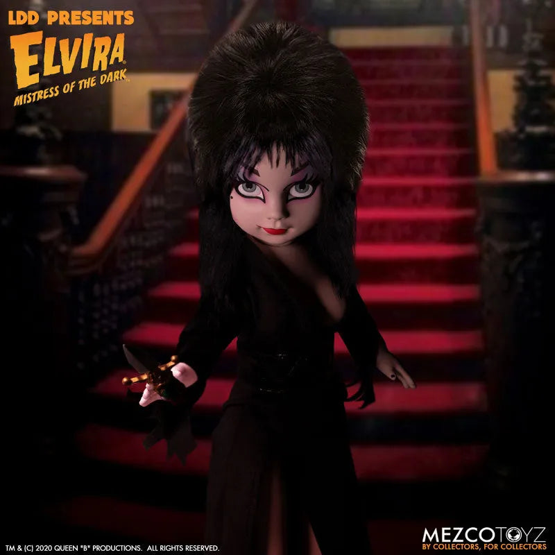 Living Dead Dolls / Elvira Mistress of the Dark: Elvairaㅤ – Mezco – ActionFigureBrasil