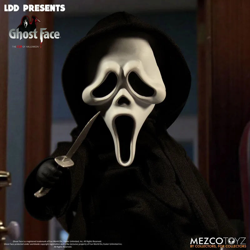 Living Dead Dolls/ Icon of Halloween Ghost Faceㅤ – Mezco – ActionFigureBrasil