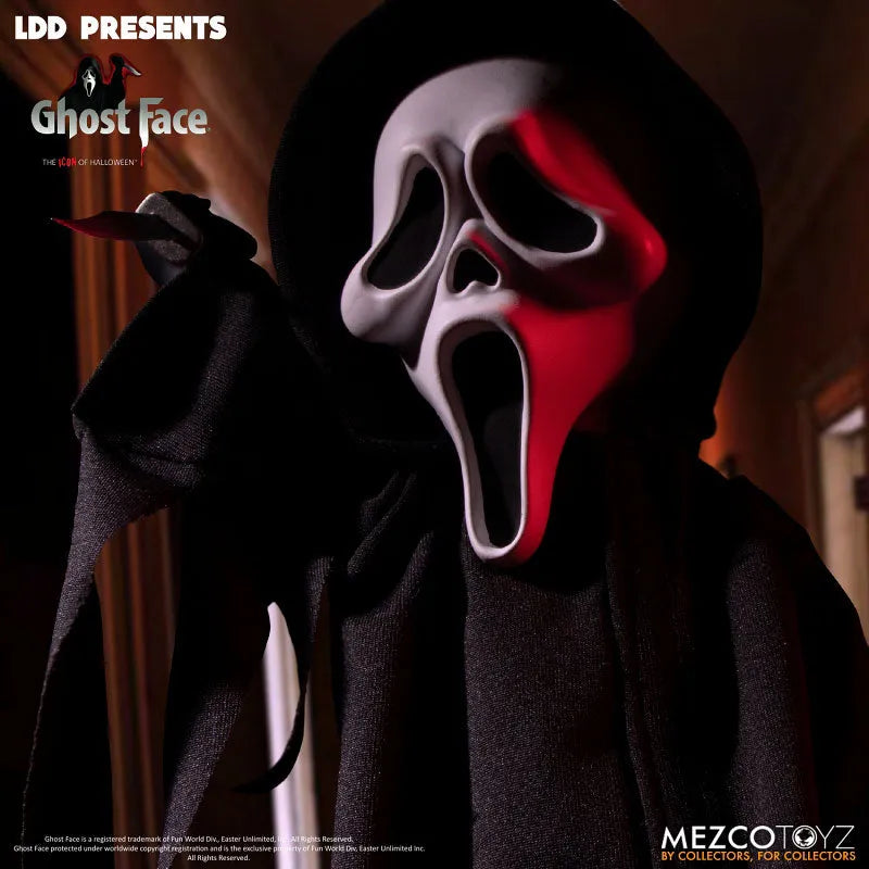Living Dead Dolls/ Icon of Halloween Ghost Faceㅤ – Mezco – ActionFigureBrasil