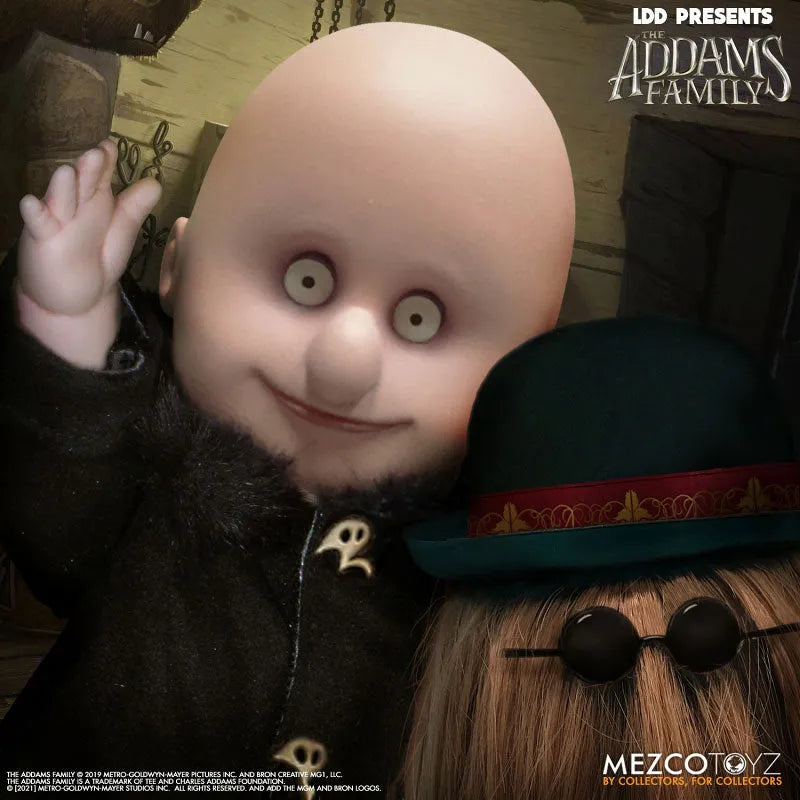 Living Dead Dolls / The Addams Family: Fester & Cousin Itt 2PKㅤ – Mezco – ActionFigureBrasil