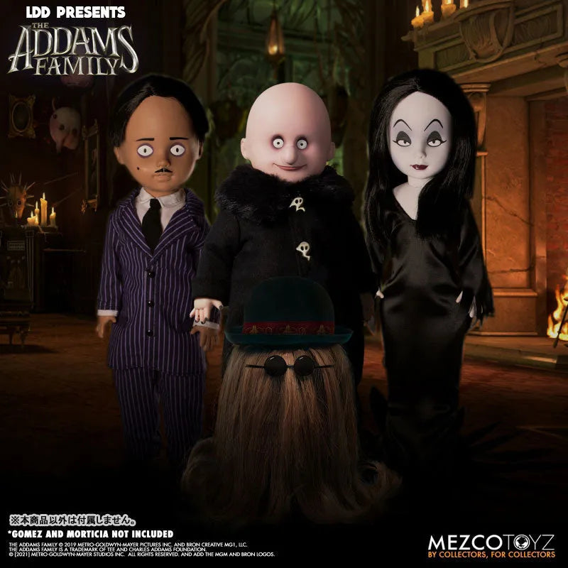 Living Dead Dolls / The Addams Family: Fester & Cousin Itt 2PKㅤ – Mezco – ActionFigureBrasil