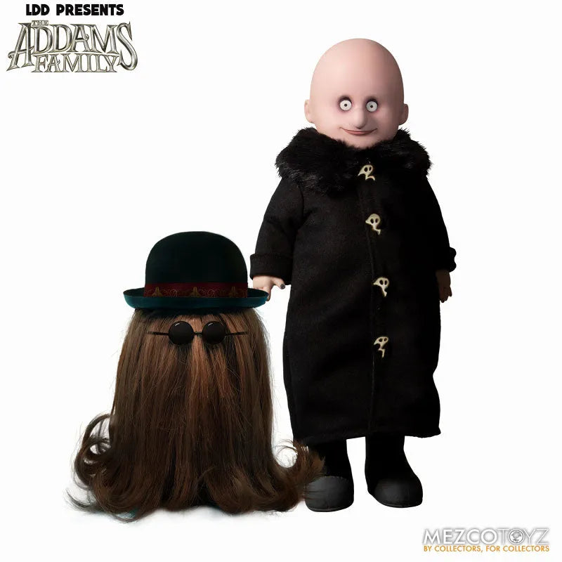 Living Dead Dolls / The Addams Family: Fester & Cousin Itt 2PKㅤ – Mezco – ActionFigureBrasil