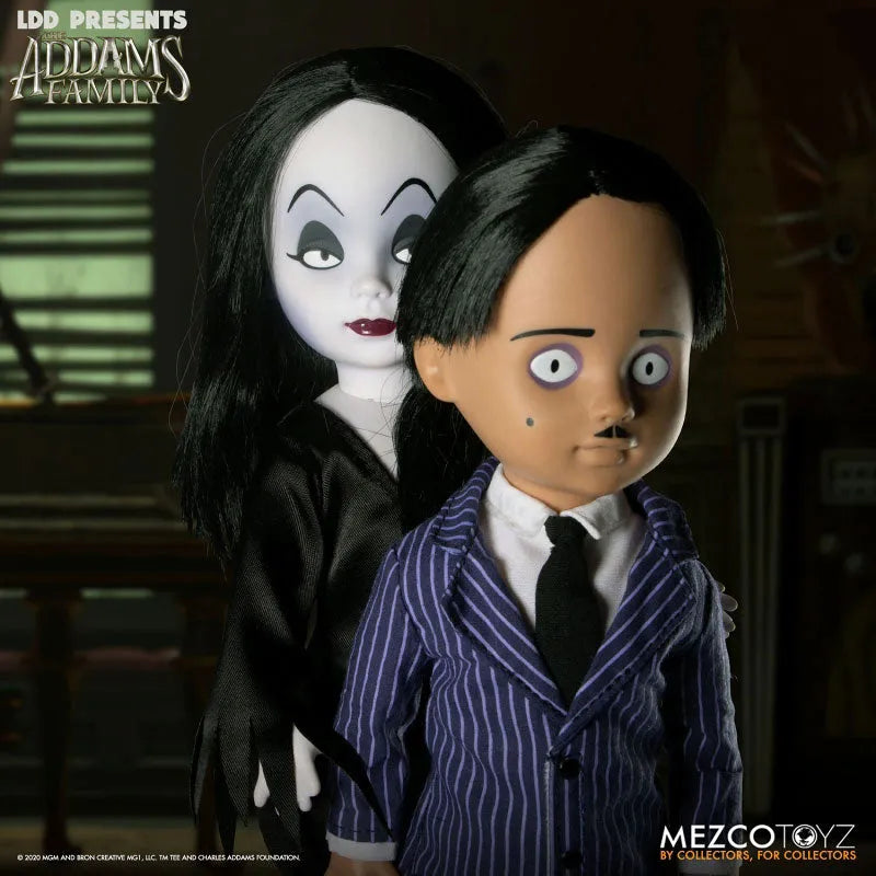 Living Dead Dolls / The Addams Family: Gomez & Morticia 2PKㅤ – Mezco – ActionFigureBrasil