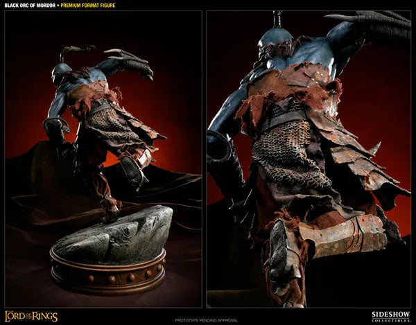 Lord of The Rings - 1/4 Scale Premium Figure: Black Orc of Mordorㅤ – Sideshow Collectibles – ActionFigureBrasil