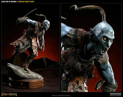 Lord of The Rings - 1/4 Scale Premium Figure: Black Orc of Mordorㅤ – Sideshow Collectibles – ActionFigureBrasil — close