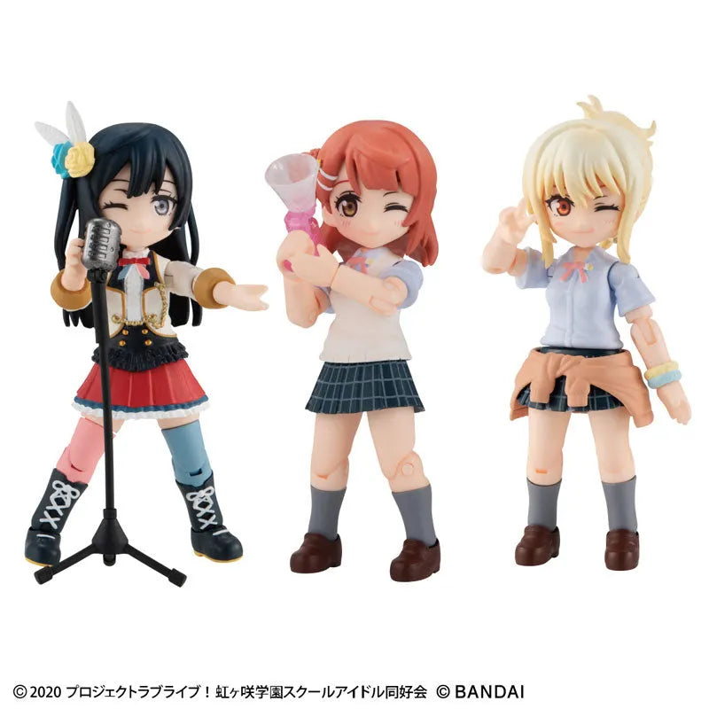 Love Live! Nijigasaki Gakuen School Idol Doukou Kai - Yuuki Setsuna - Miyashita Ai - Uehara Ayumu - Aqua Shooters! feat. Nijigasaki Gakuen School Idol Doukou Kai 01 (Bandai)ㅤ – Bandai – ActionFigureBrasil