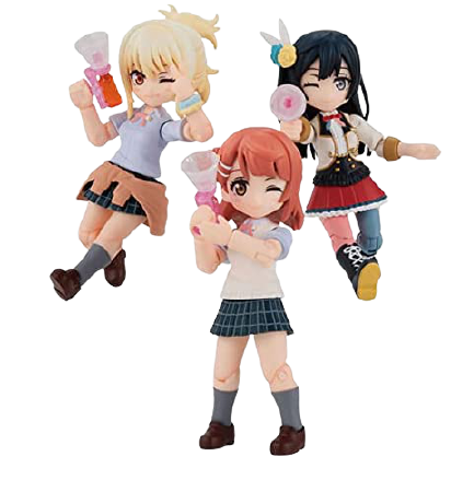 Love Live! Nijigasaki Gakuen School Idol Doukou Kai - Yuuki Setsuna - Miyashita Ai - Uehara Ayumu - Aqua Shooters! feat. Nijigasaki Gakuen School Idol Doukou Kai 01 (Bandai)ㅤ – Bandai – ActionFigureBrasil