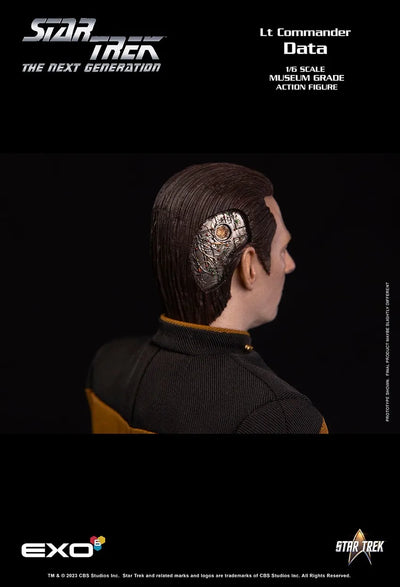 Lt. Commander Data (Standard Version) (Standard Edition) – EXO-6 – ActionFigure Brasil — ângulo diferente