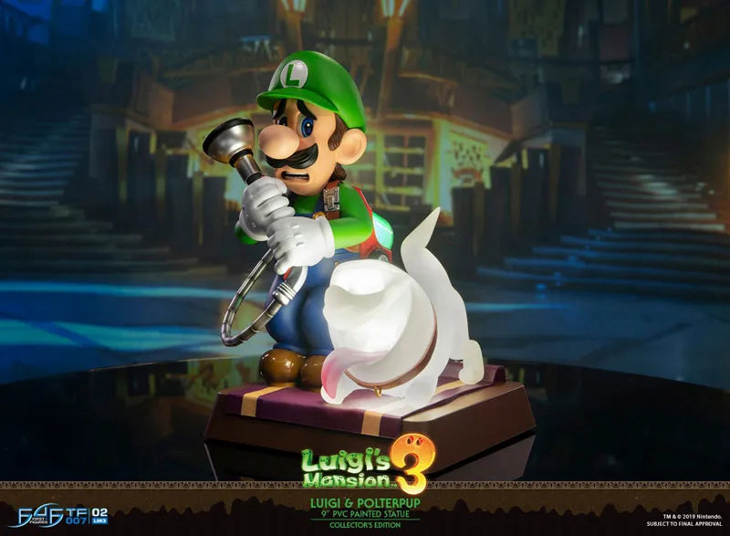 Luigi's Mansion 3/ Luigi 9 Inch PVC Statue Collector Editionㅤ – First 4 Figures – ActionFigureBrasil