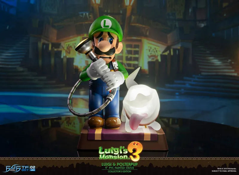 Luigi's Mansion 3/ Luigi 9 Inch PVC Statue Collector Editionㅤ – First 4 Figures – ActionFigureBrasil