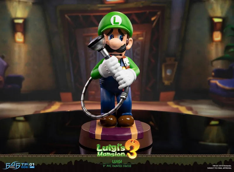 Luigi's Mansion 3/ Luigi 9 Inch PVC Statueㅤ – First 4 Figures – ActionFigureBrasil