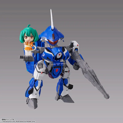 Macross Frontier - Ranka Lee - VF-25G Messiah Valkyrie (Michael Blanc Custom) - Tiny Session - VF-25G Messiah Valkyrie (Michael Use) with Ranka (Bandai Spirits)ㅤ – Bandai Spirits – ActionFigureBrasil