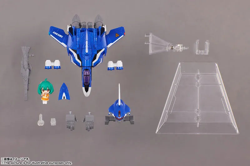 Macross Frontier - Ranka Lee - VF-25G Messiah Valkyrie (Michael Blanc Custom) - Tiny Session - VF-25G Messiah Valkyrie (Michael Use) with Ranka (Bandai Spirits)ㅤ – Bandai Spirits – ActionFigureBrasil